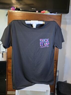 "Suck It Up Buttercup" Graphic Tee - Black